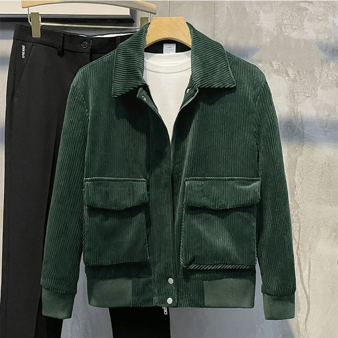 Henrik | Cordjacke im Utility-Stil für Herren