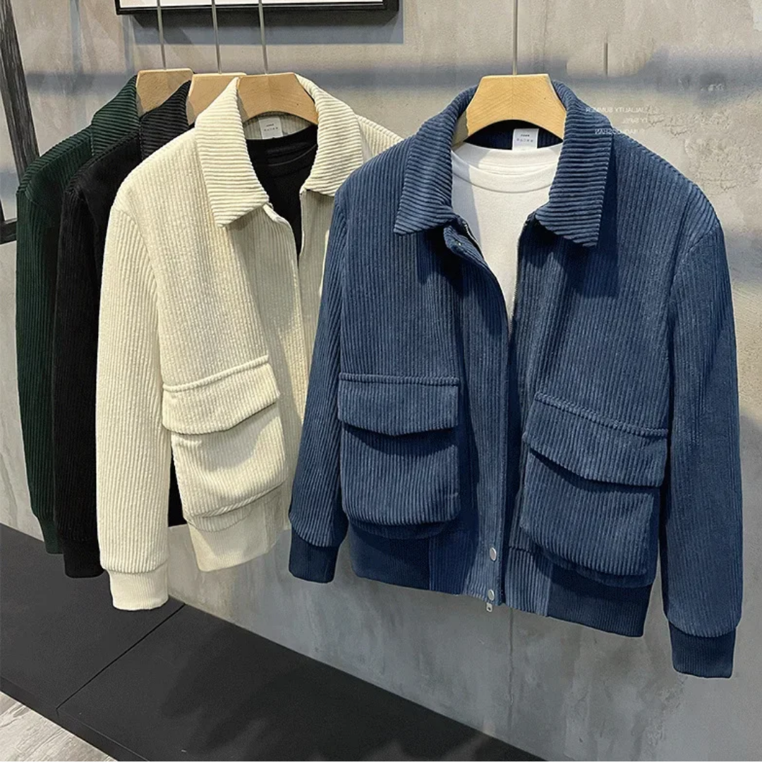 Henrik | Cordjacke im Utility-Stil für Herren