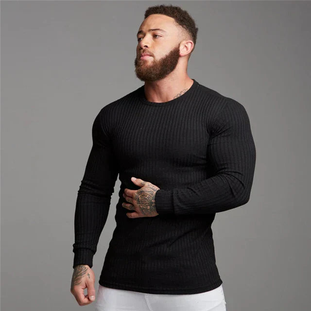 Joris | Geripptes Longsleeve für Herren