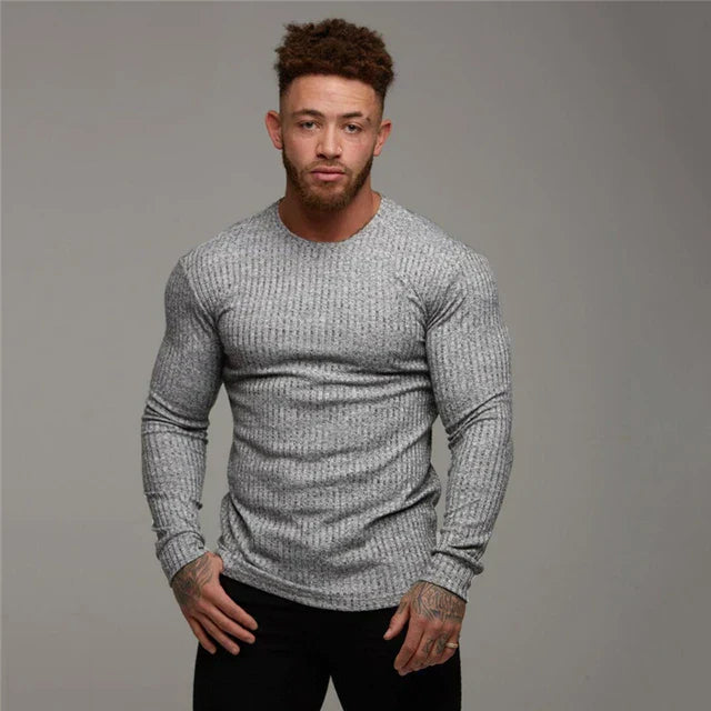 Joris | Geripptes Longsleeve für Herren