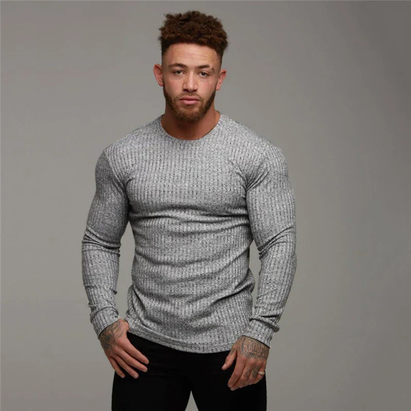 Joris | Geripptes Longsleeve für Herren