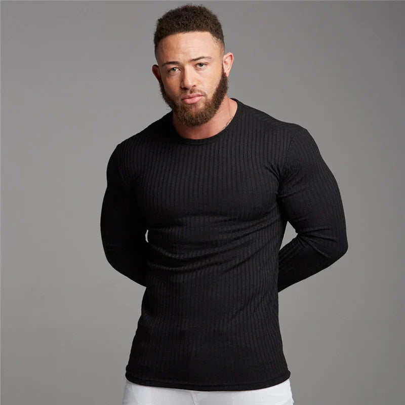 Joris | Geripptes Longsleeve für Herren