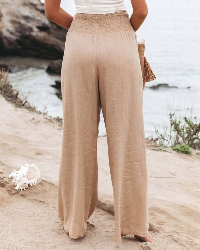 Tilda | Leinenhose mit Smokbund