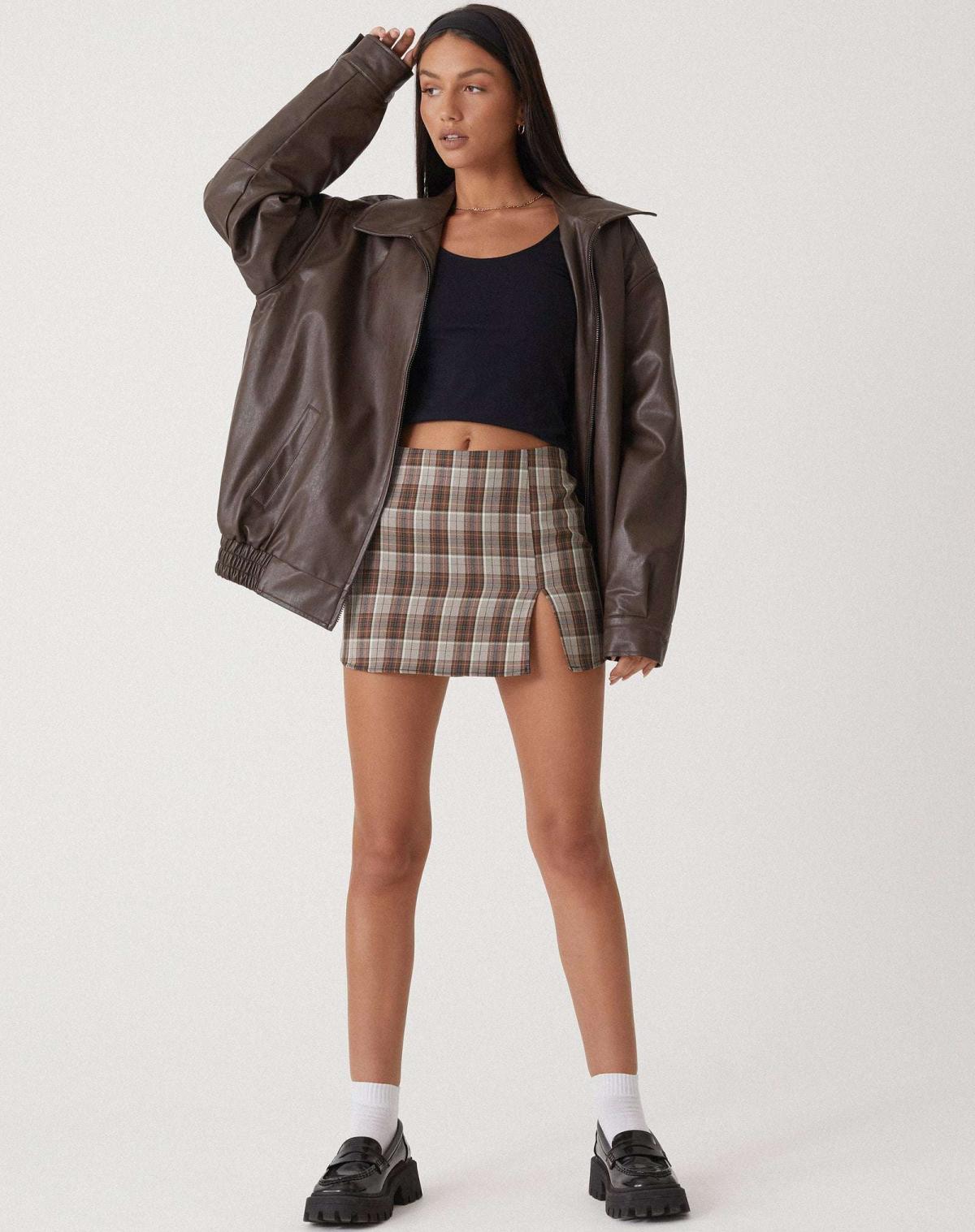 Mira | Oversized Statement-Lederjacke