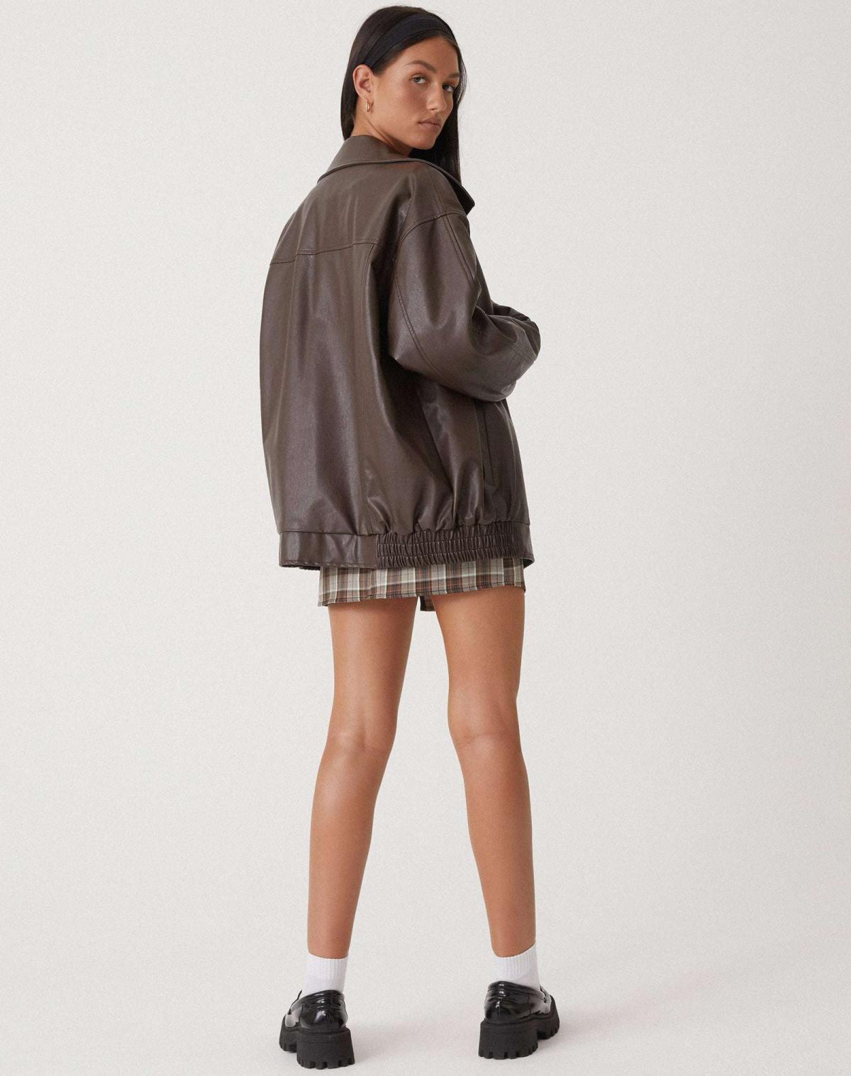 Mira | Oversized Statement-Lederjacke