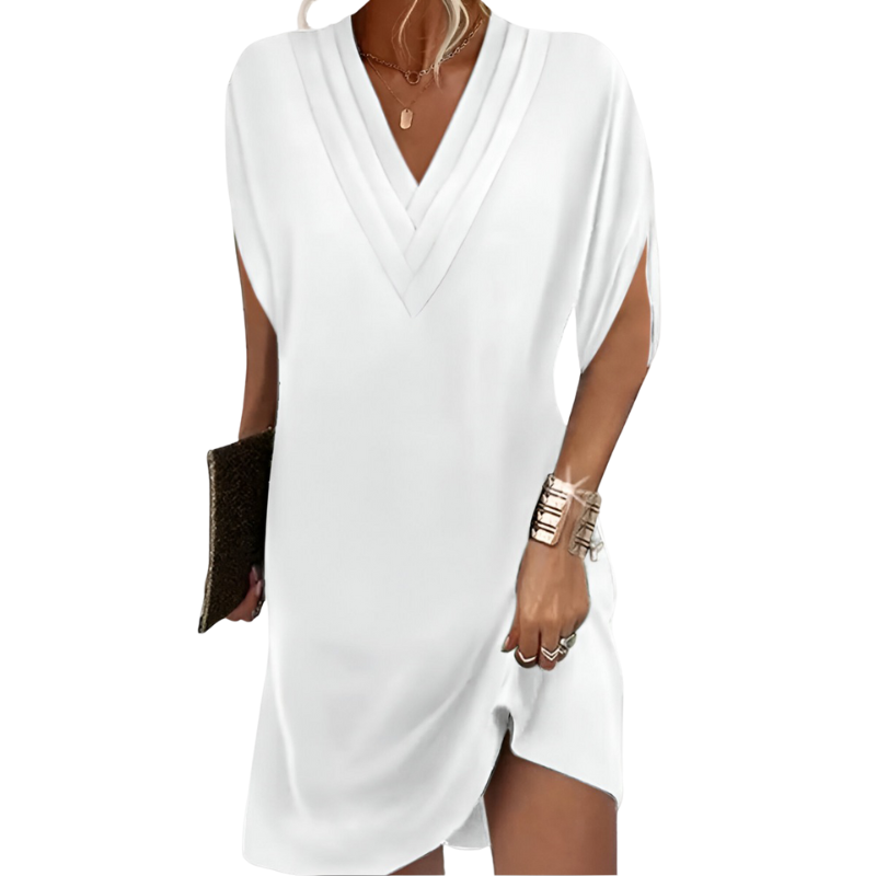 Wilma | Elegantes Kleid mit V-Ausschnitt