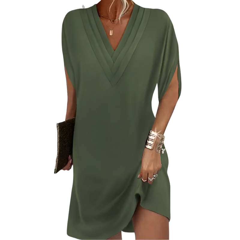 Wilma | Elegantes Kleid mit V-Ausschnitt