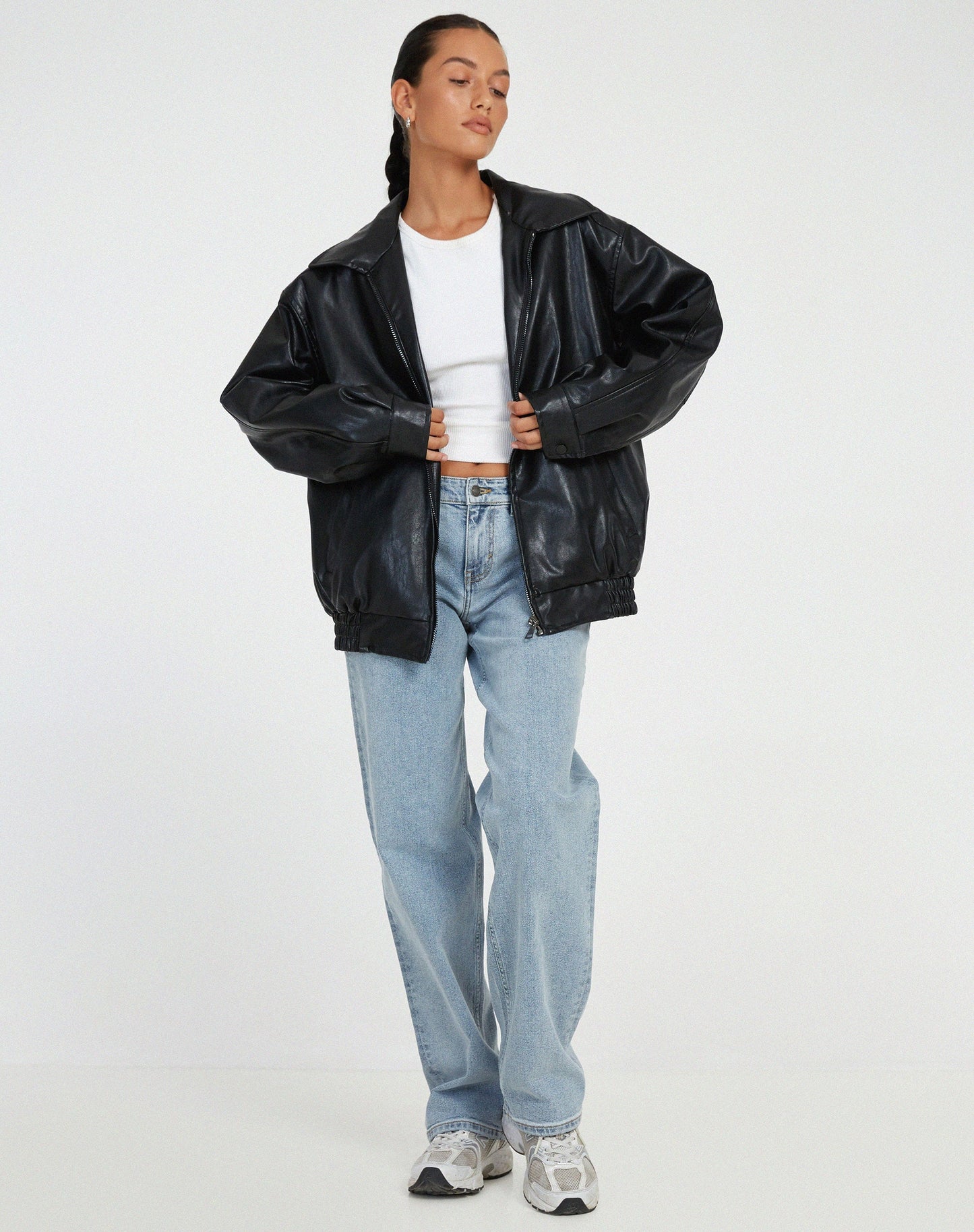 Mira | Oversized Statement-Lederjacke