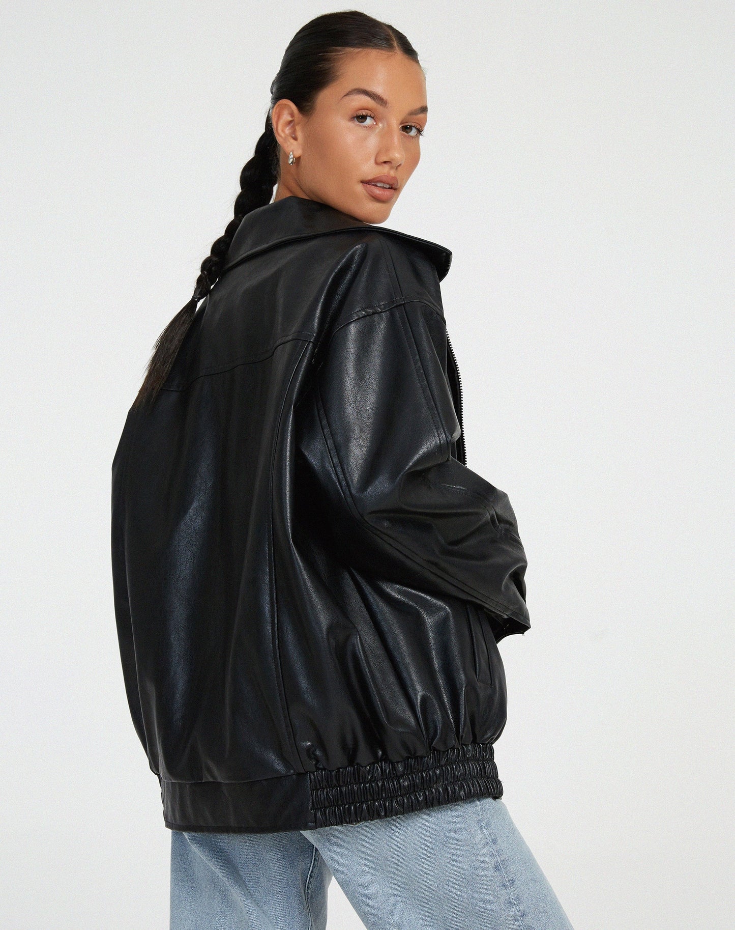 Mira | Oversized Statement-Lederjacke