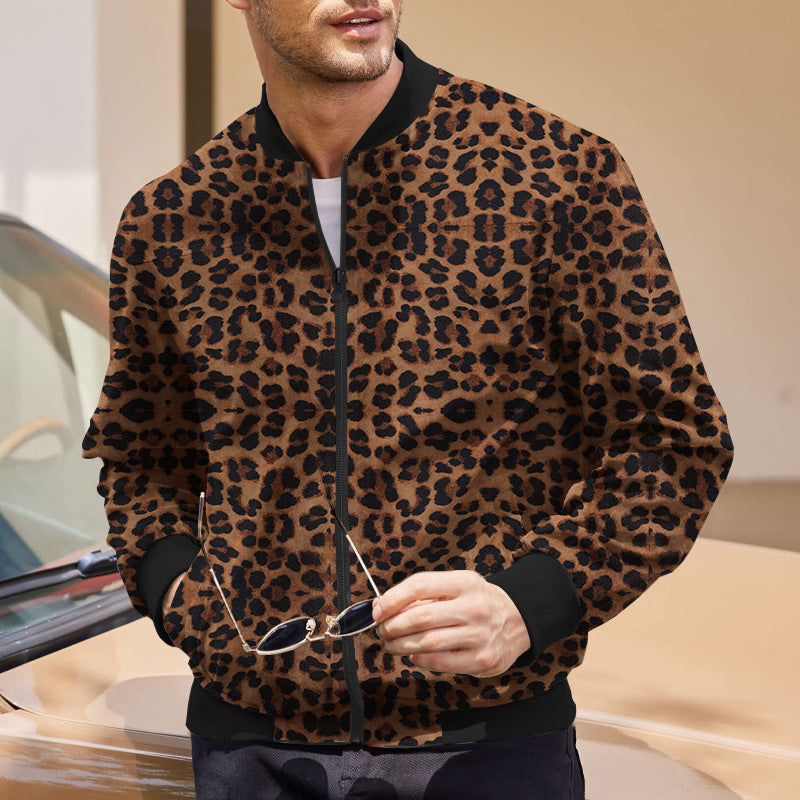 Niklaus | Stylische Jacke mit Leopardenmuster für Männer