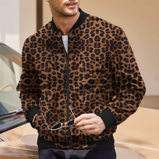Niklaus | Stylische Jacke mit Leopardenmuster für Männer